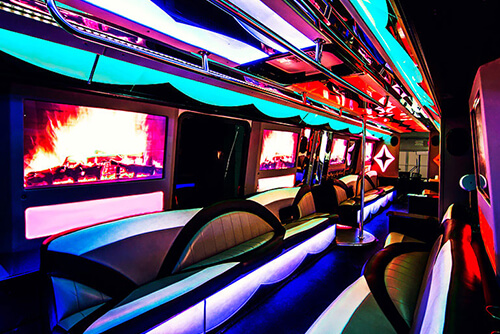 40-passenger party bus rentals